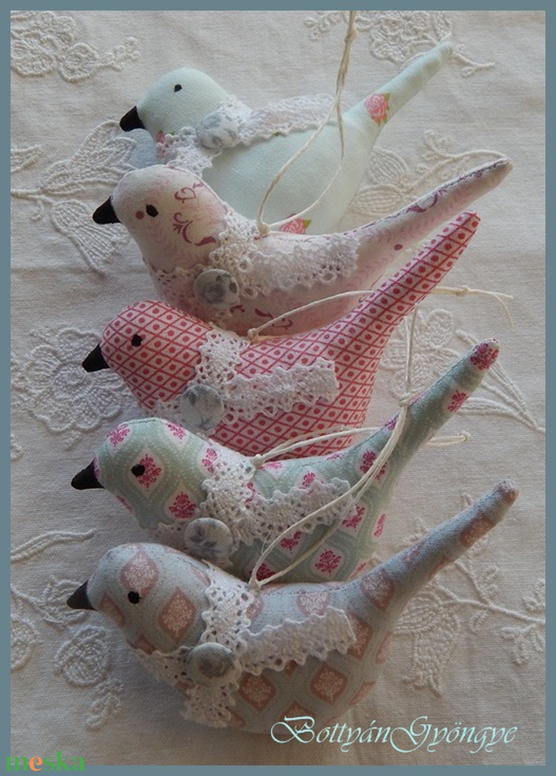 Shabby Chic madárkák - otthon & életmód - dekoráció - fali és függő dekoráció - falra akasztható dekor - Meska.hu Shabby Chic madárkák - otthon & életmód - dekoráció - fali és függő dekoráció - falra akasztható dekor - Meska.hu