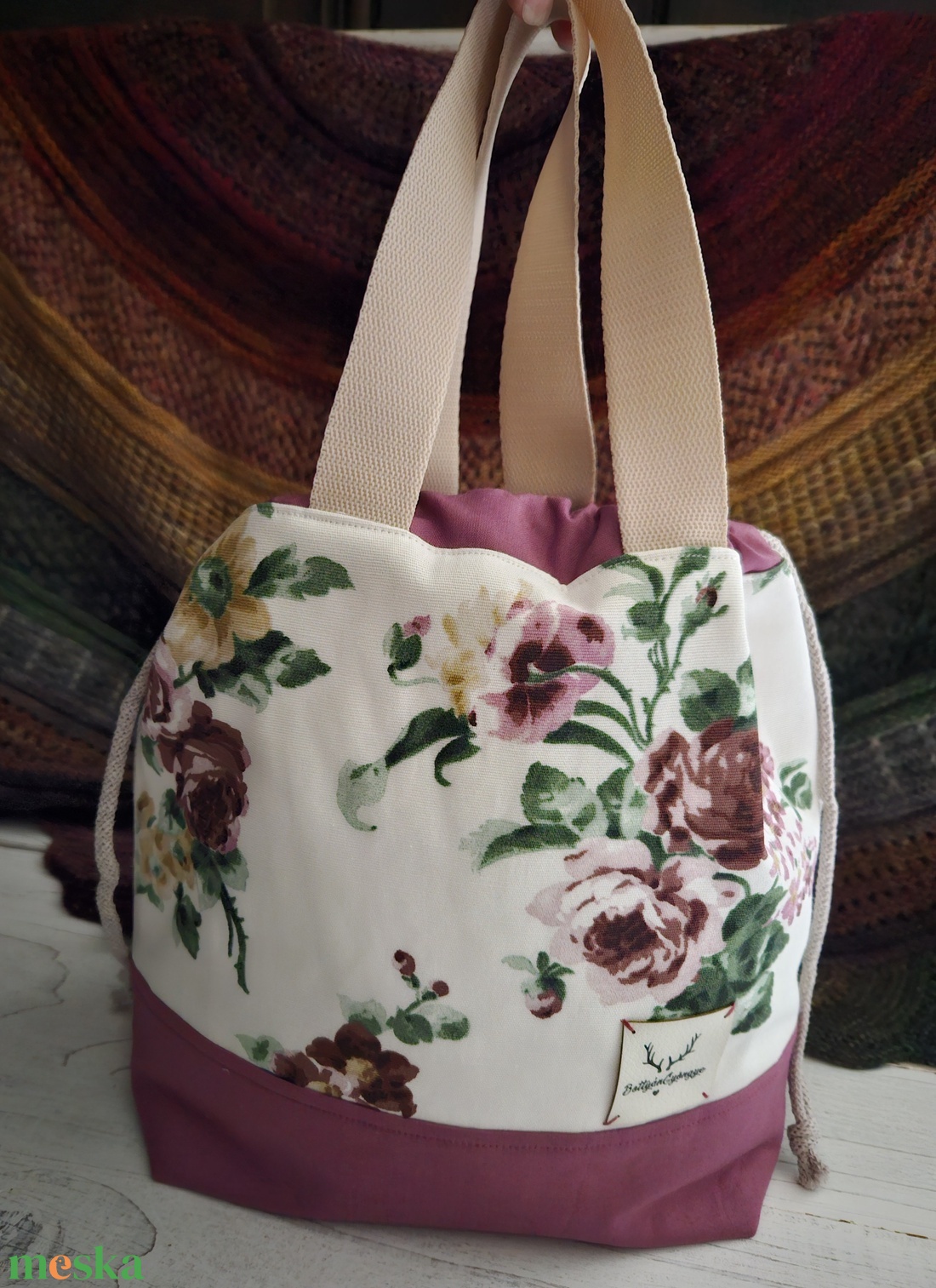 Kézimunka / projekt táska L méret - táska & tok - kézitáska & válltáska - belső rendező - Meska.hu