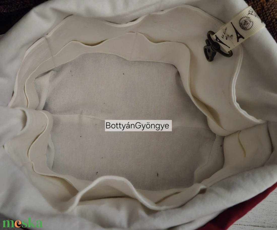 Kézimunka / projekt táska M méret - táska & tok - kézitáska & válltáska - belső rendező - Meska.hu