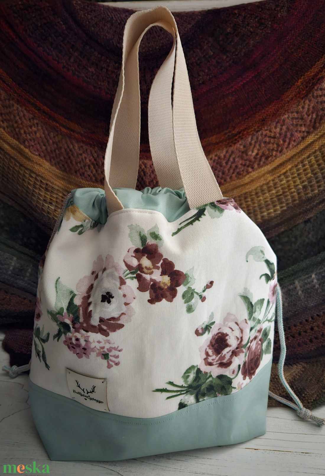 Kézimunka táska / projekt bag L méret - táska & tok - kézitáska & válltáska - belső rendező - Meska.hu