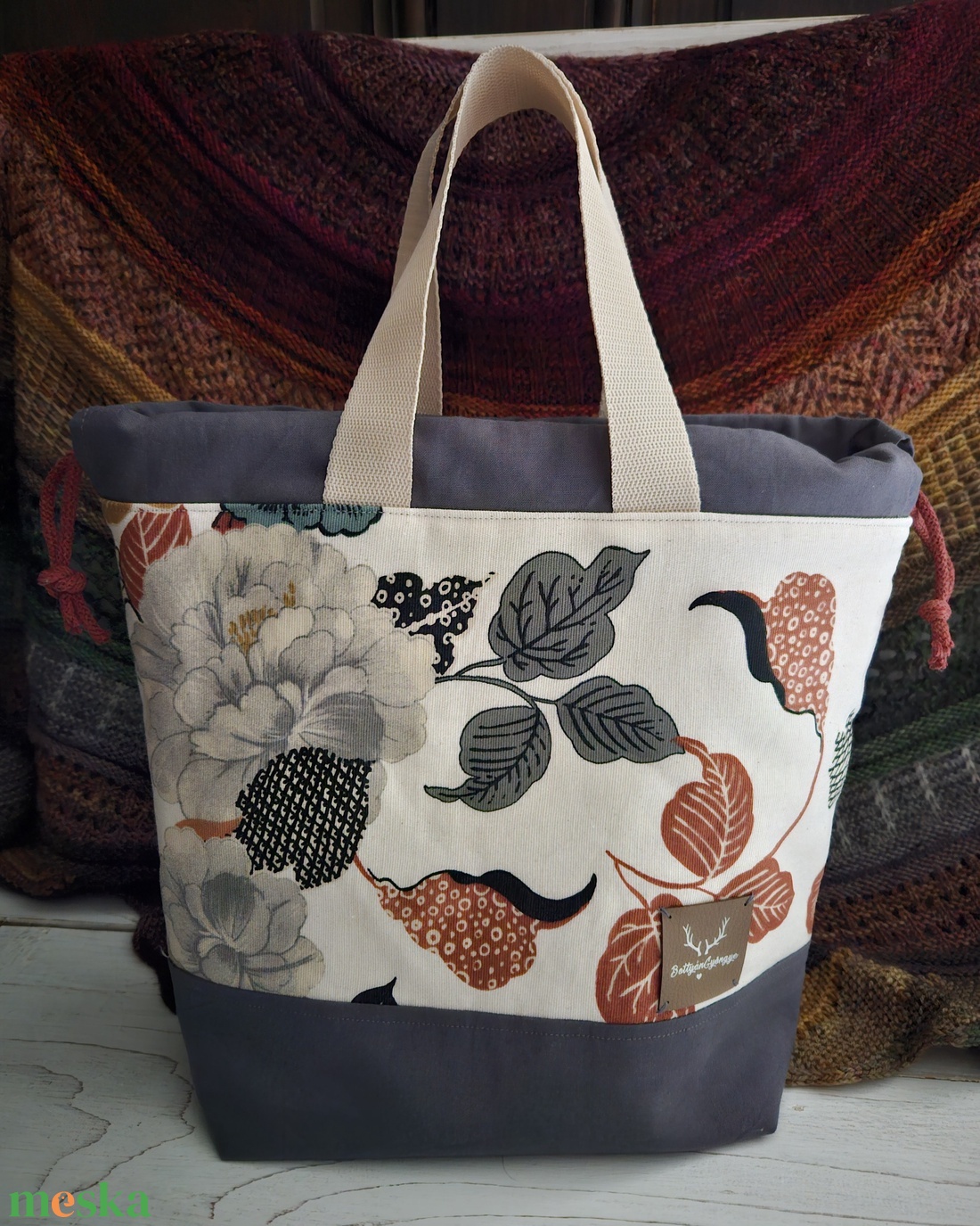 Kézimunka / projekt táska L méret - táska & tok - kézitáska & válltáska - belső rendező - Meska.hu