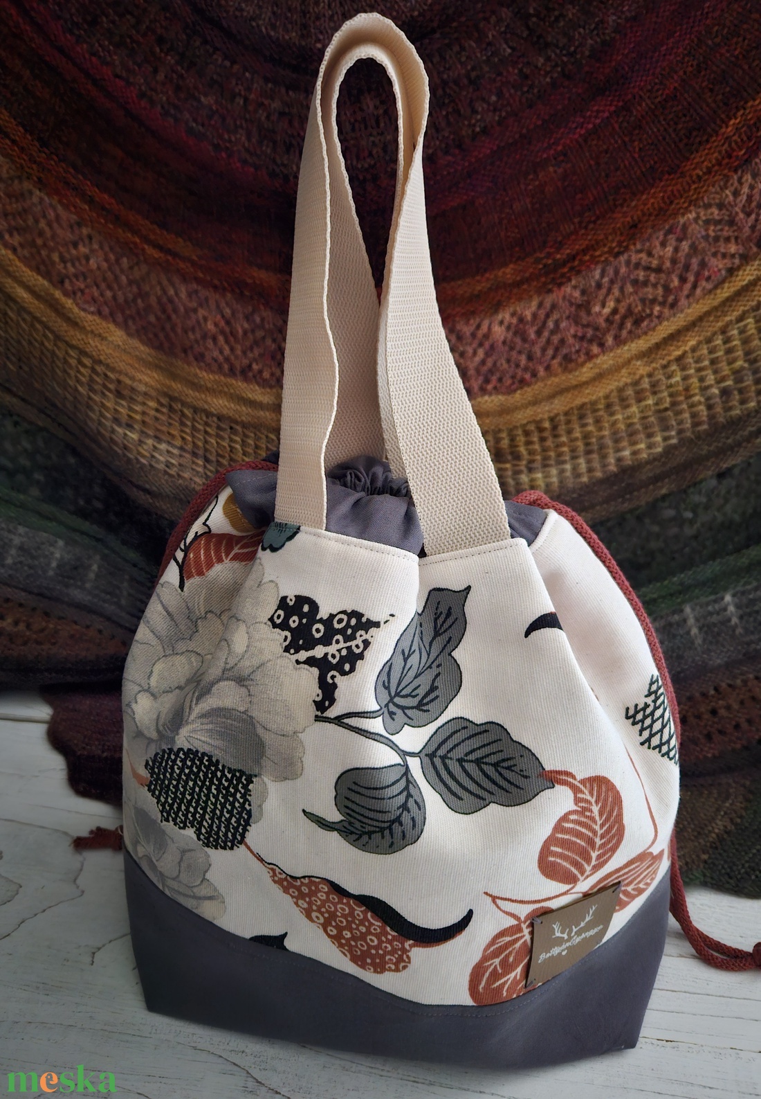 Kézimunka / projekt táska L méret - táska & tok - kézitáska & válltáska - belső rendező - Meska.hu