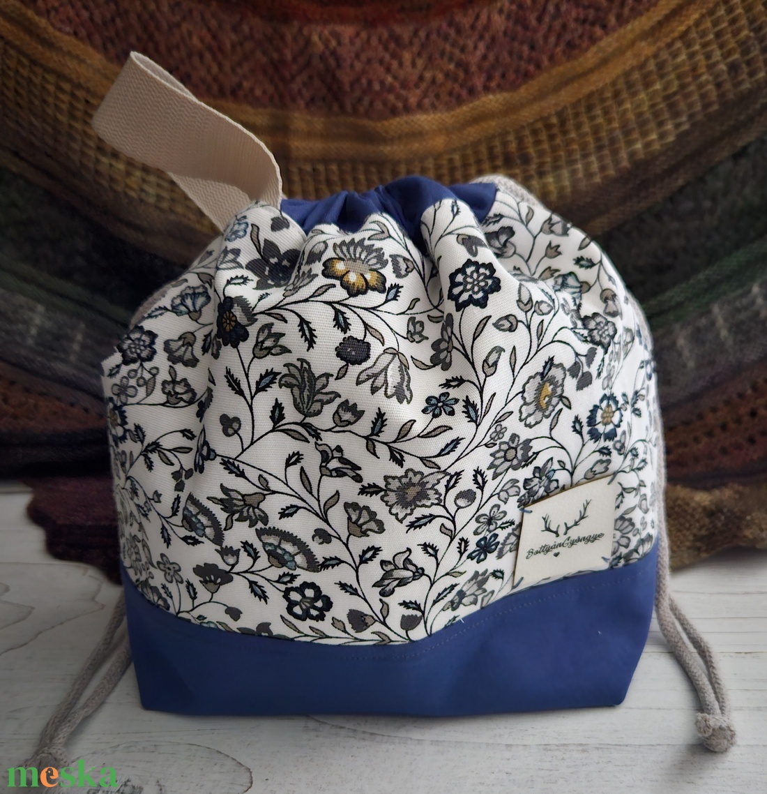 Kézimunka / projekt táska M méret - táska & tok - kézitáska & válltáska - belső rendező - Meska.hu