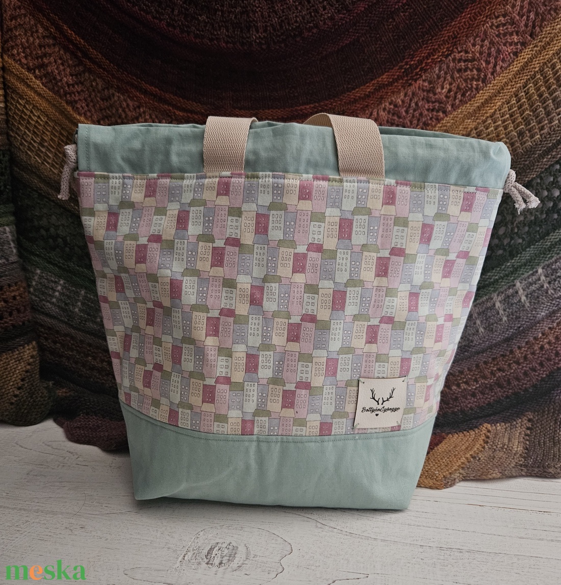 Kézimunka táska / projekt bag L méret - táska & tok - kézitáska & válltáska - belső rendező - Meska.hu