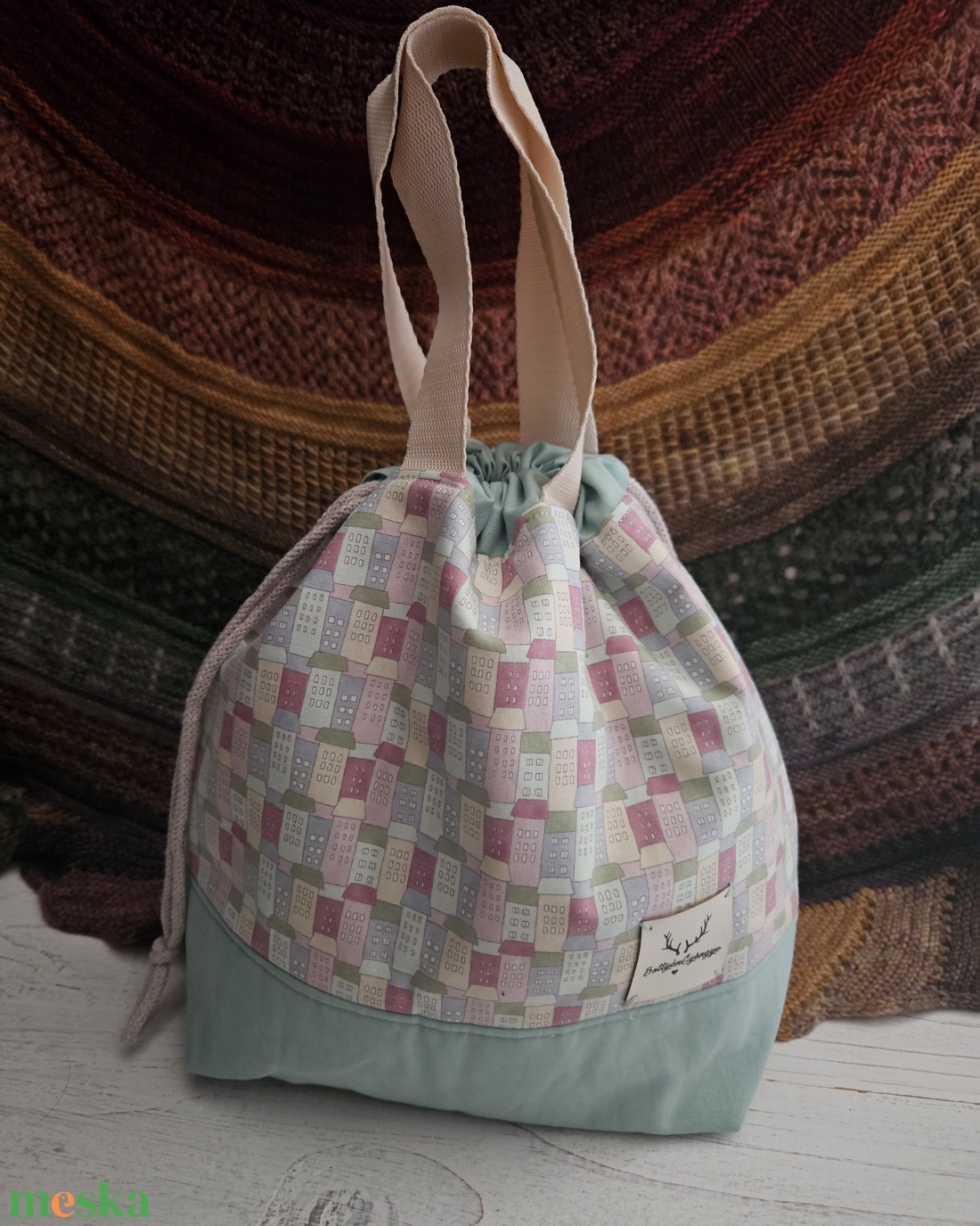 Kézimunka táska / projekt bag L méret - táska & tok - kézitáska & válltáska - belső rendező - Meska.hu