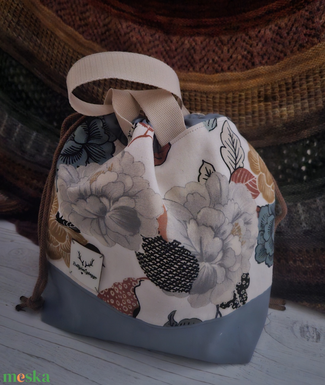 Kézimunka táska / projekt bag L méret - táska & tok - kézitáska & válltáska - belső rendező - Meska.hu