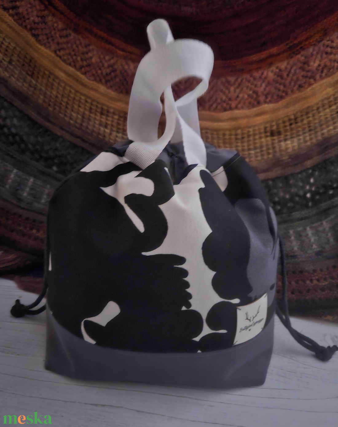 Kézimunka táska / projekt bag L méret - táska & tok - kézitáska & válltáska - belső rendező - Meska.hu