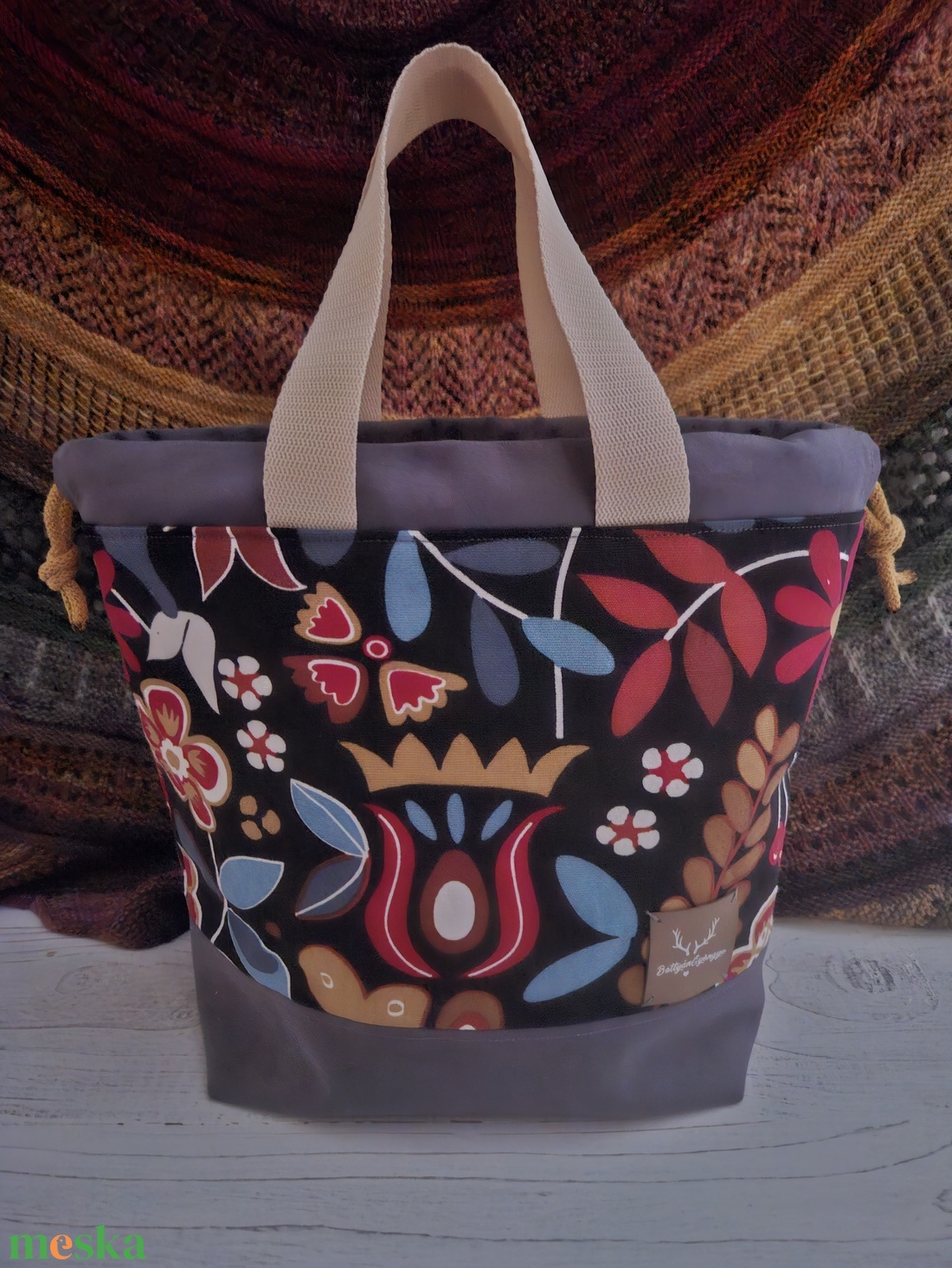 Kézimunka táska / projekt bag L méret - táska & tok - kézitáska & válltáska - belső rendező - Meska.hu