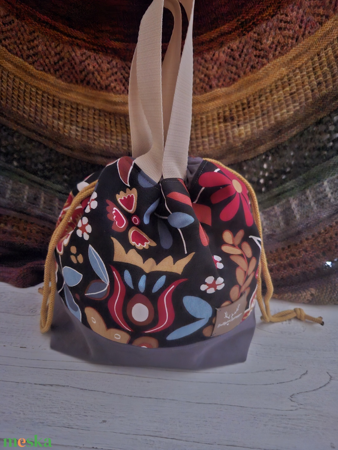 Kézimunka táska / projekt bag L méret - táska & tok - kézitáska & válltáska - belső rendező - Meska.hu