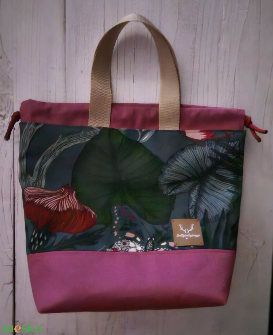 Kézimunka táska / projekt bag L méret - táska & tok - kézitáska & válltáska - belső rendező - Meska.hu