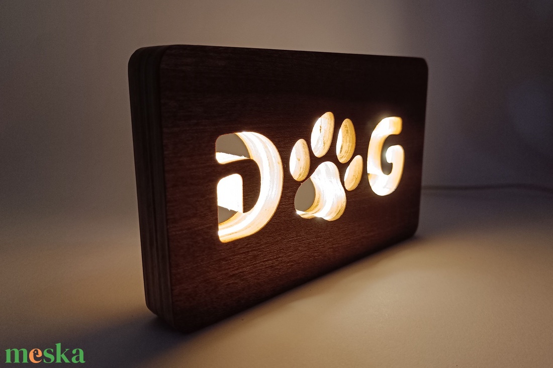 Világítós fa dekoráció - DOG felirattal - otthon & életmód - dekoráció - dísztárgy - Meska.hu Világítós fa dekoráció - DOG felirattal - otthon & életmód - dekoráció - dísztárgy - Meska.hu