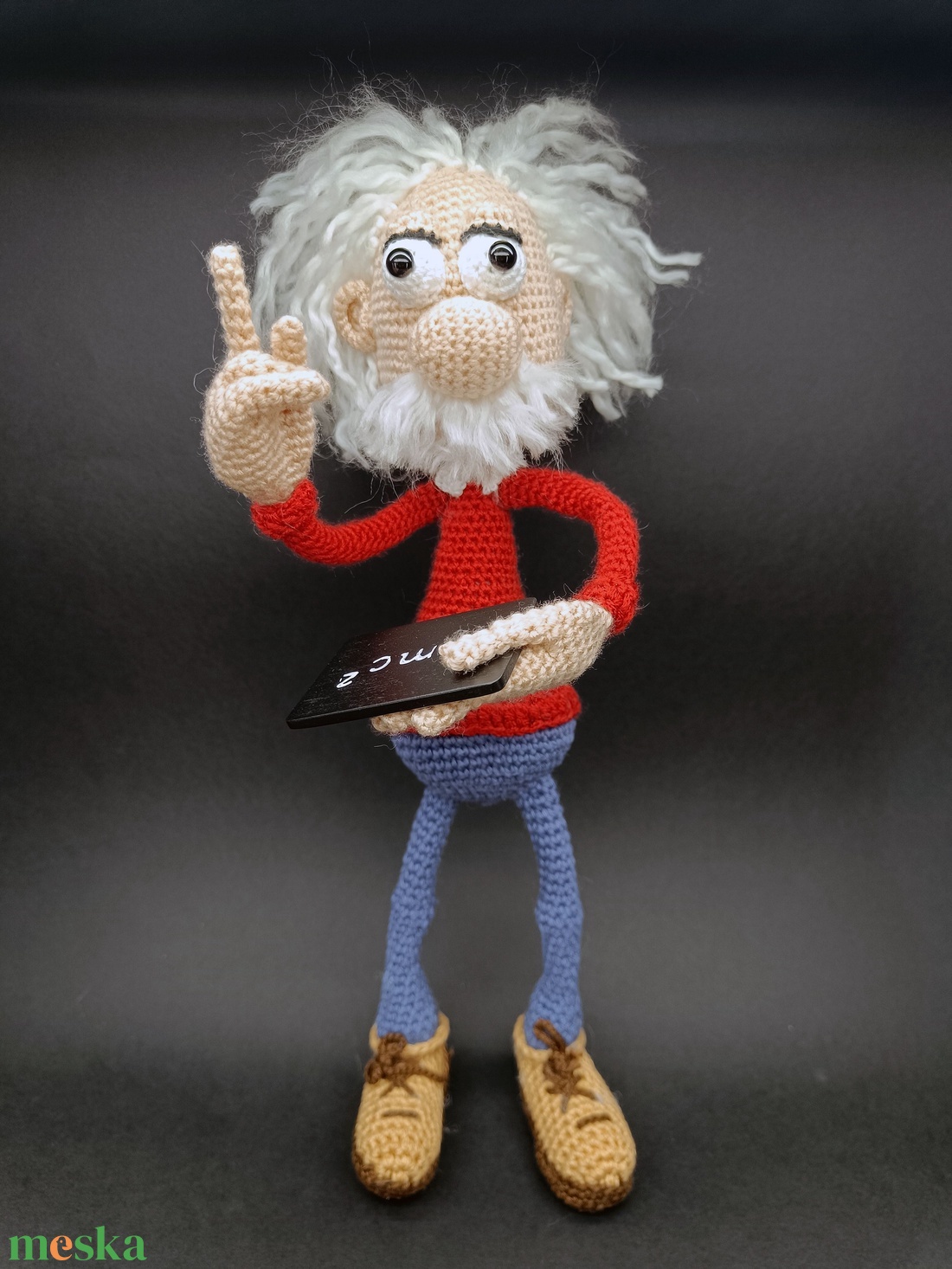 Albert Amigurumi Einstein - játék & sport - plüssállat & játékfigura - ember - Meska.hu Albert Amigurumi Einstein - játék & sport - plüssállat & játékfigura - ember - Meska.hu