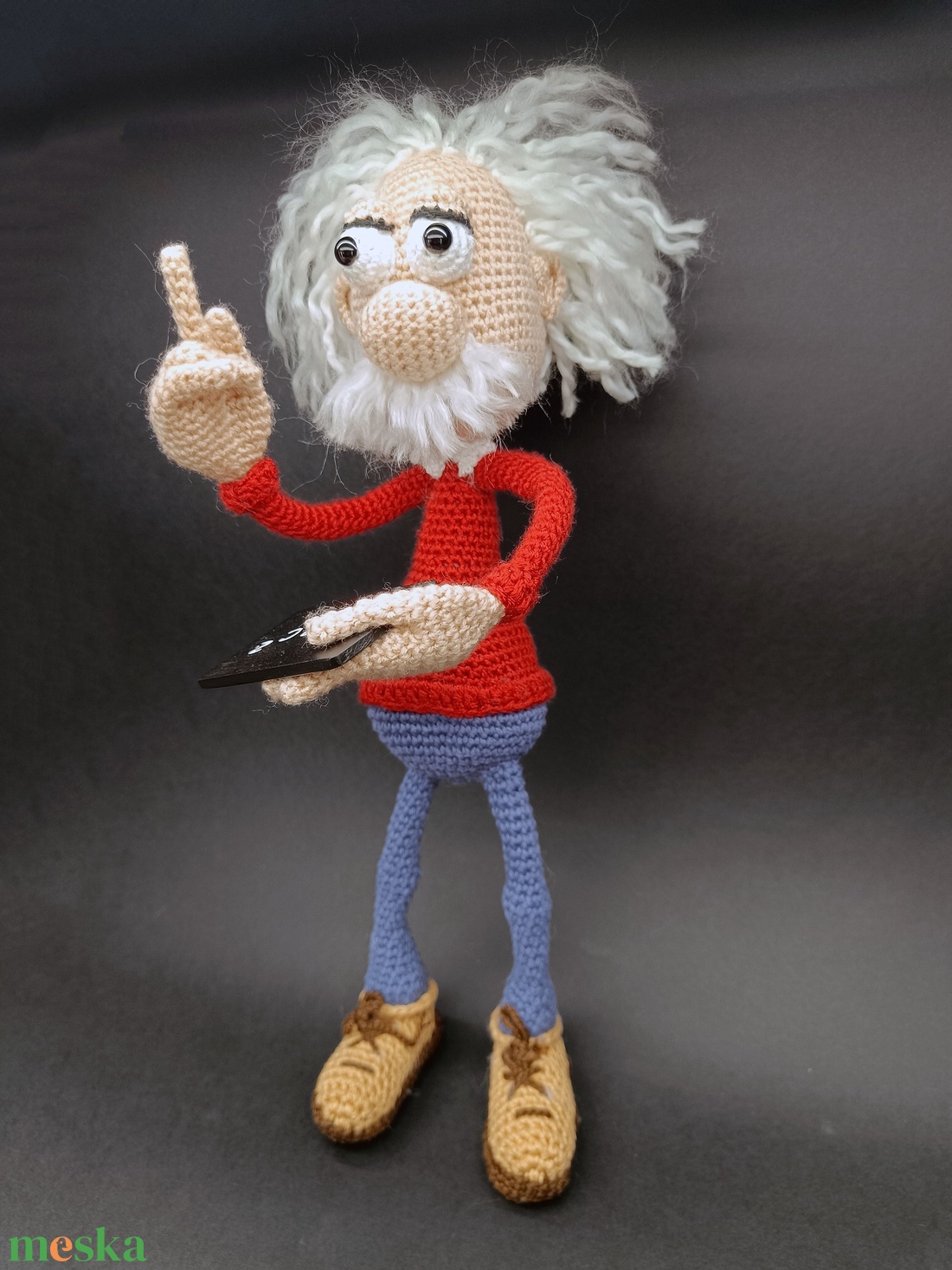 Albert Amigurumi Einstein - játék & sport - plüssállat & játékfigura - ember - Meska.hu Albert Amigurumi Einstein - játék & sport - plüssállat & játékfigura - ember - Meska.hu