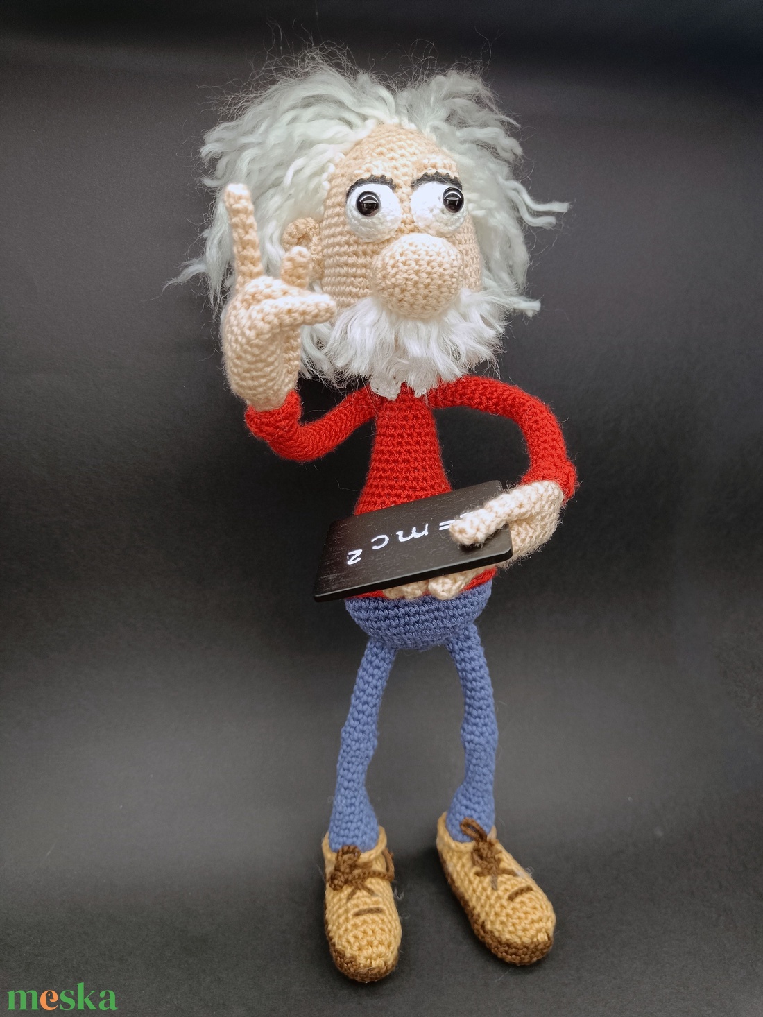 Albert Amigurumi Einstein - játék & sport - plüssállat & játékfigura - ember - Meska.hu Albert Amigurumi Einstein - játék & sport - plüssállat & játékfigura - ember - Meska.hu