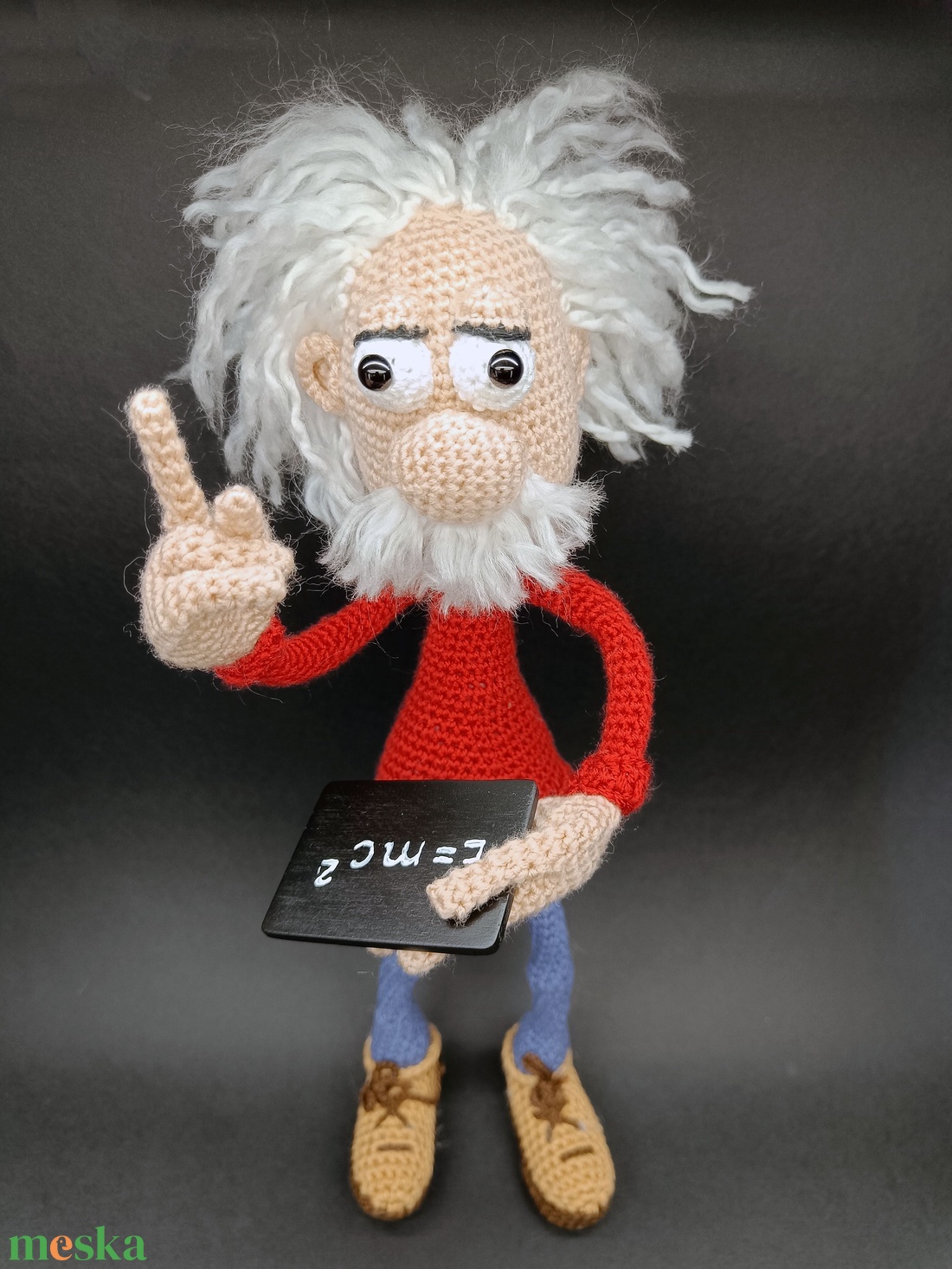Albert Amigurumi Einstein - játék & sport - plüssállat & játékfigura - ember - Meska.hu Albert Amigurumi Einstein - játék & sport - plüssállat & játékfigura - ember - Meska.hu