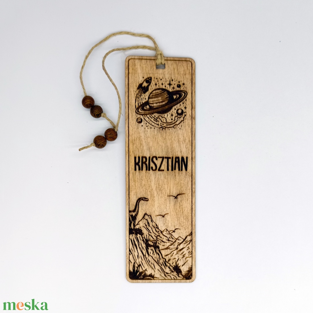 Sci-fi/fantasy mintás, neves könyvjelző - könyv & zene - könyvjelző - Meska.hu