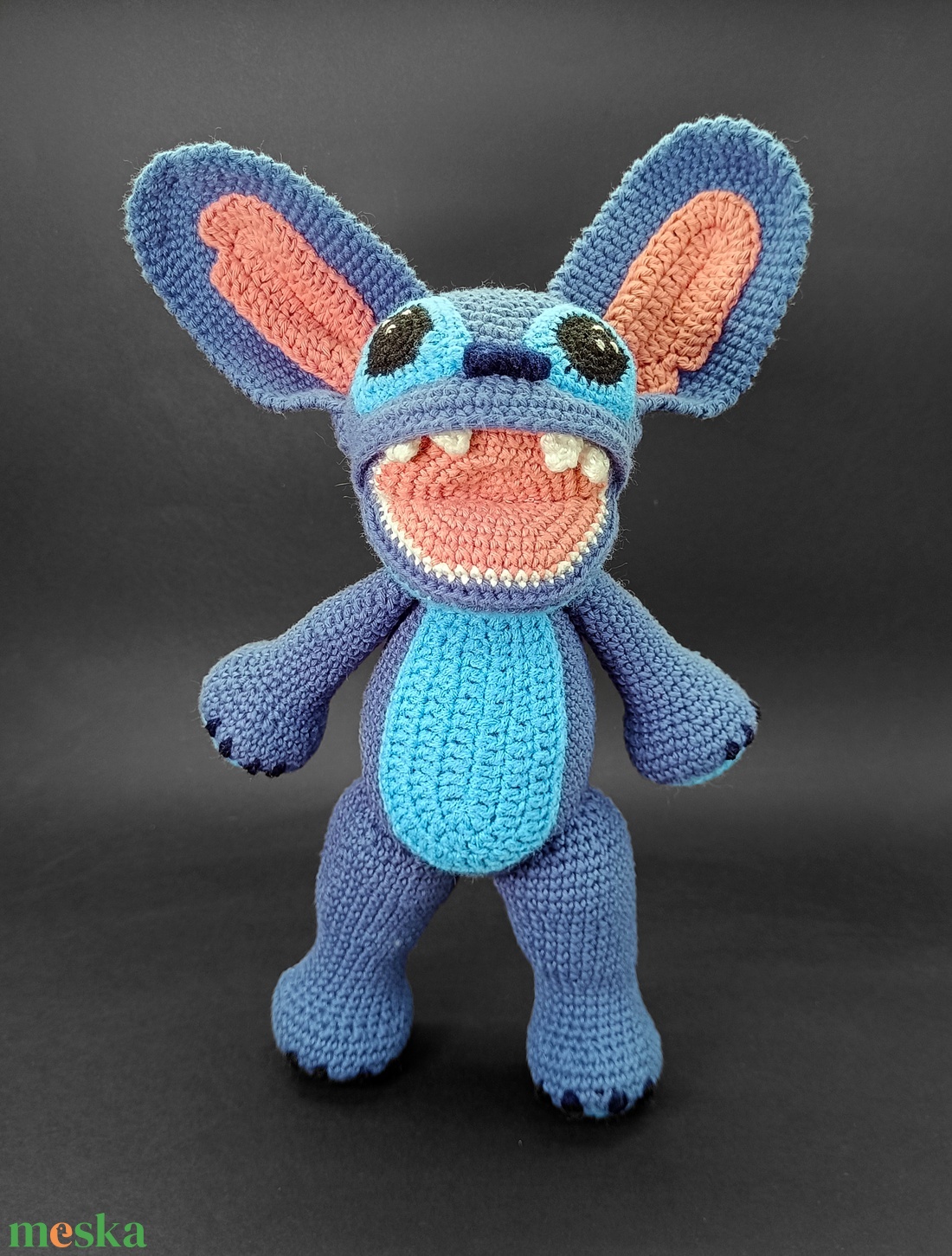 Stitch figura  vicces horgolt ajándék - játék & sport - plüssállat & játékfigura - más figura - Meska.hu