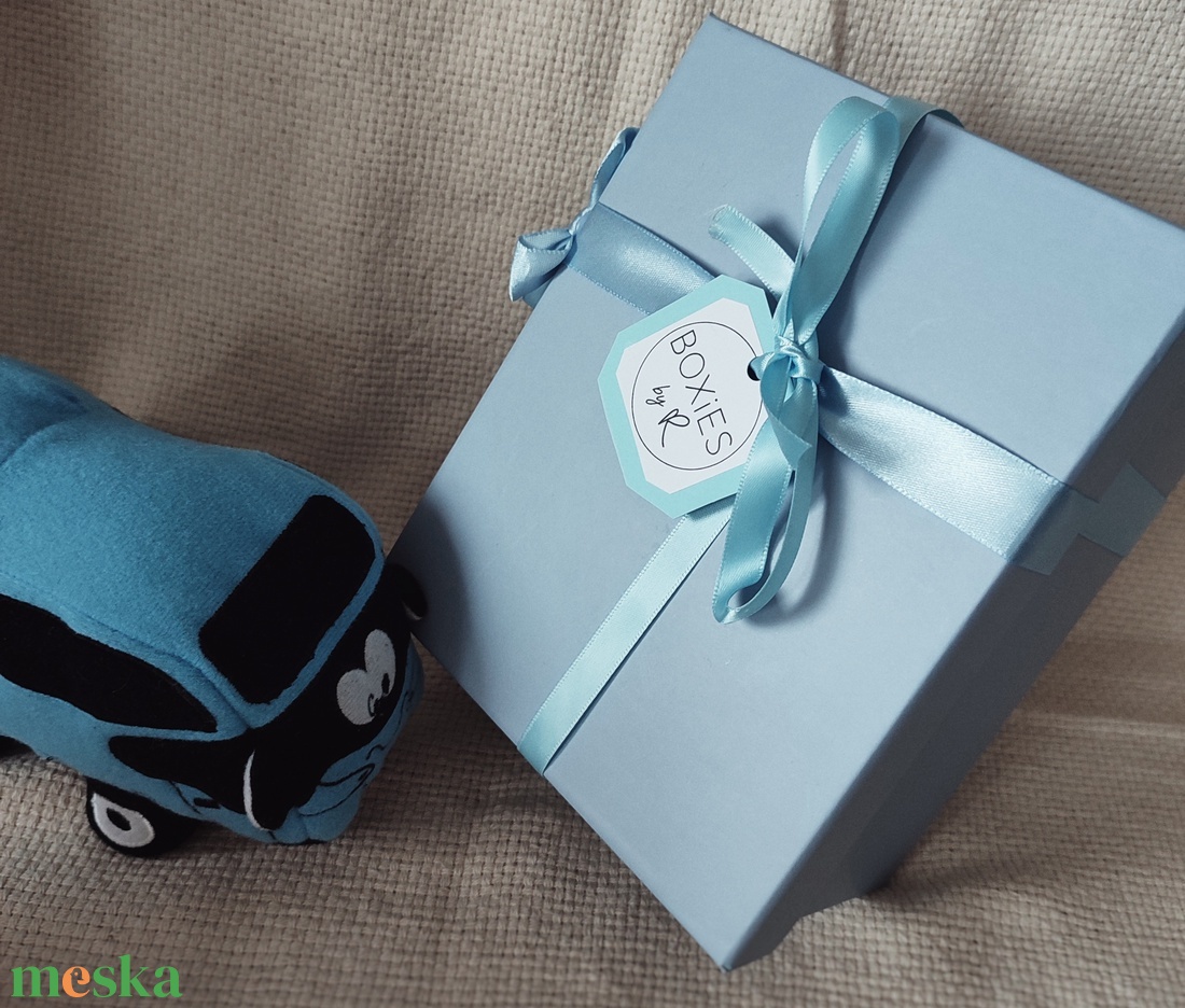 Blue baba emlékdoboz kisfiúnak - otthon & életmód - papír, írószer - Meska.hu