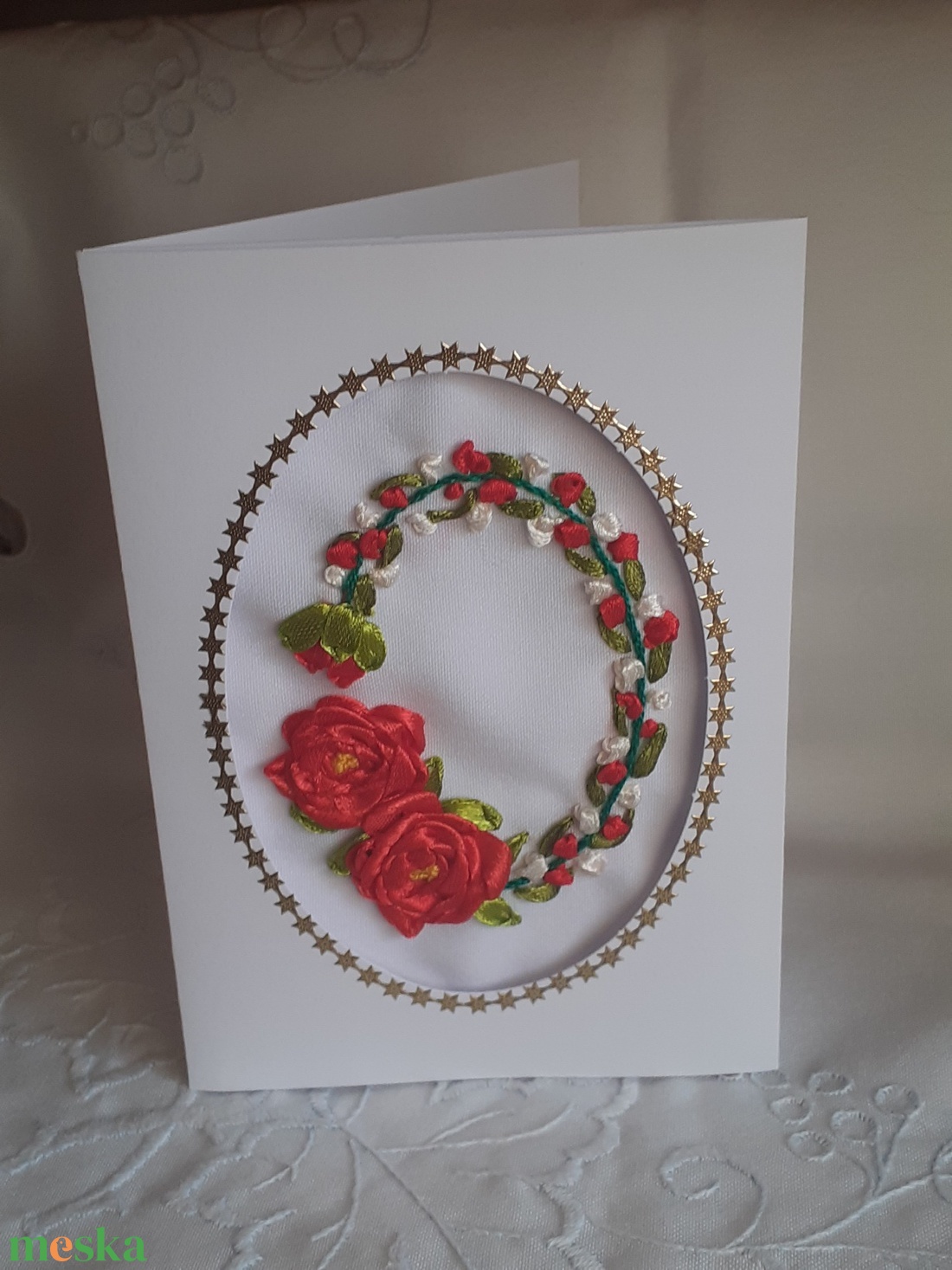 Szalaghimzéses lapok - otthon & életmód - papír, írószer - jegyzetfüzet & napló - Meska.hu