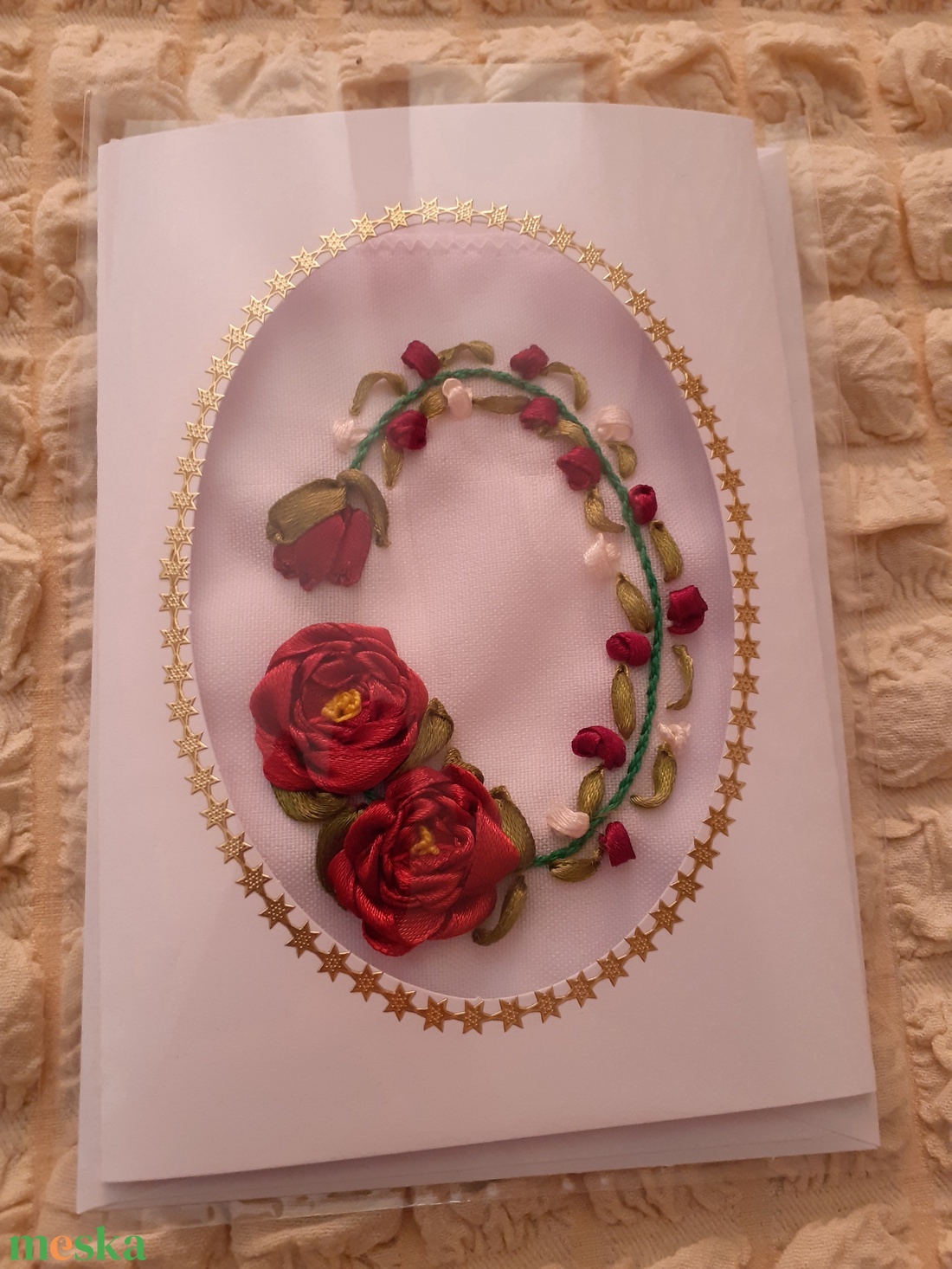 Szalaghimzéses lapok - otthon & életmód - papír, írószer - jegyzetfüzet & napló - Meska.hu