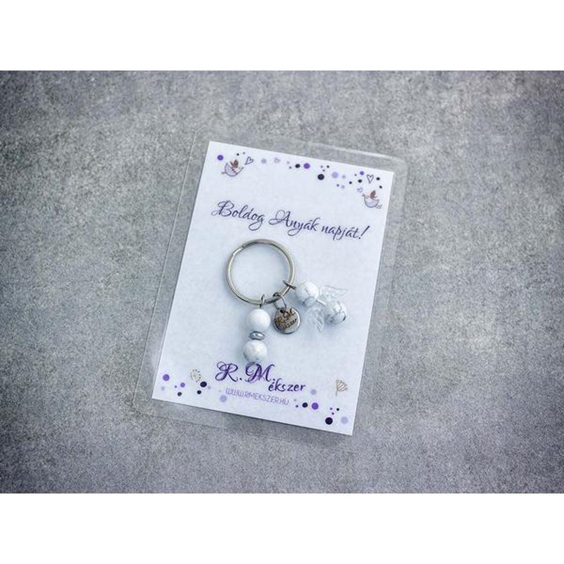 Boldog Anyák napját kulcstartó howlittal - táska & tok - kulcstartó & táskadísz - kulcstartó - Meska.hu