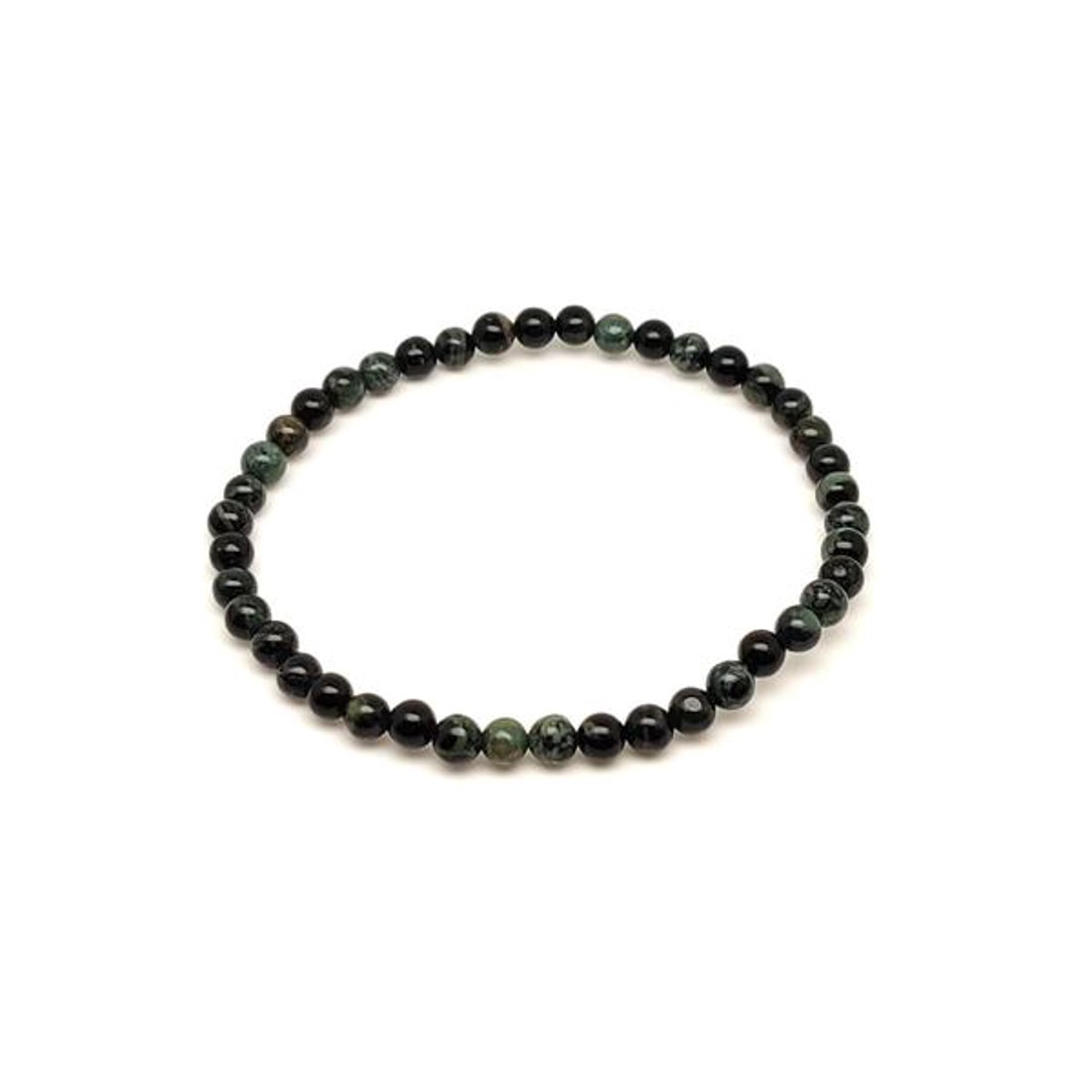 Kambaba jáspis golyó karkötő 4�5 mm - ékszer - karkötő - ásványkarkötő - Meska.hu