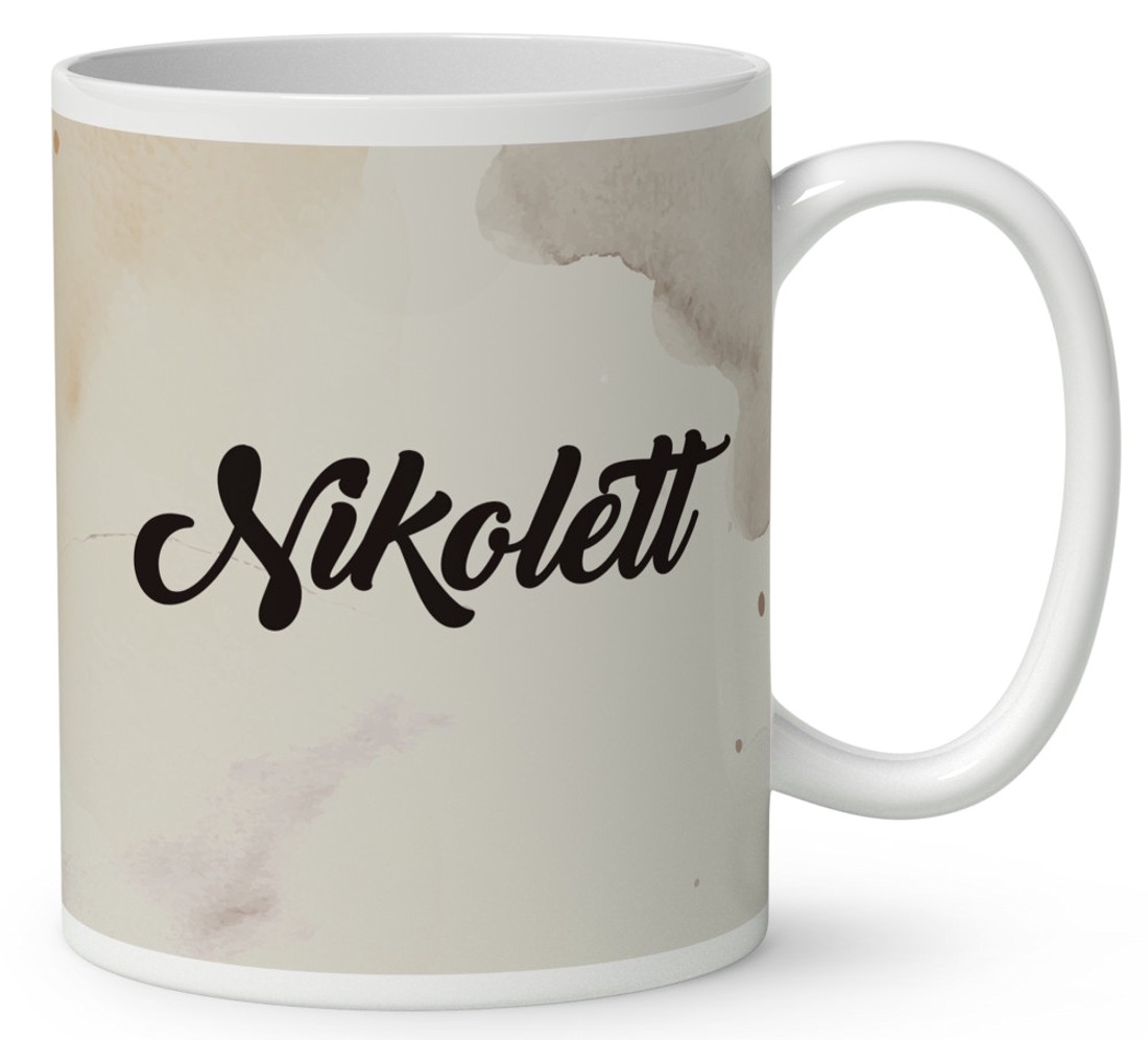 Névvel kérhető - Kávés manó cókmókos mintás bögre - otthon & életmód - konyhafelszerelés, tálalás - tálalás - bögre & csésze - Meska.hu