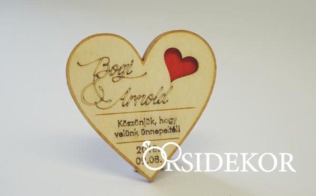 Szív alakú 3D hűtőmágnes fából - esküvő - emlék & ajándék - köszönőajándék - Meska.hu Szív alakú 3D hűtőmágnes fából - esküvő - emlék & ajándék - köszönőajándék - Meska.hu