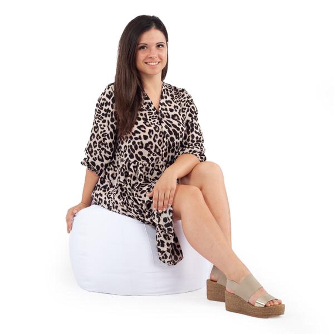 Fehér Kültéri Babzsák Puff - otthon & életmód - bútor - babzsák - babzsák puff - Meska.hu