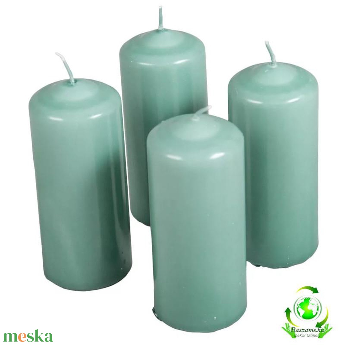 Mártott henger gyertya 50x120 mm - menta - kellékek & szerszámok - dekorációs kellékek - dekorációs gyertya - Meska.hu Mártott henger gyertya 50x120 mm - menta - kellékek & szerszámok - dekorációs kellékek - dekorációs gyertya - Meska.hu