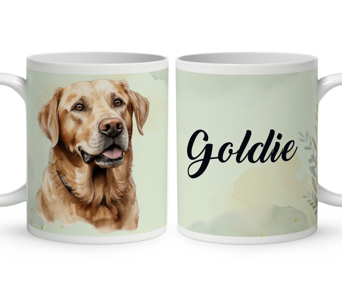 Névvel kérhető - Sárga Labrador Retriever portré mintás bögre - otthon & életmód - konyhafelszerelés, tálalás - tálalás - bögre & csésze - Meska.hu