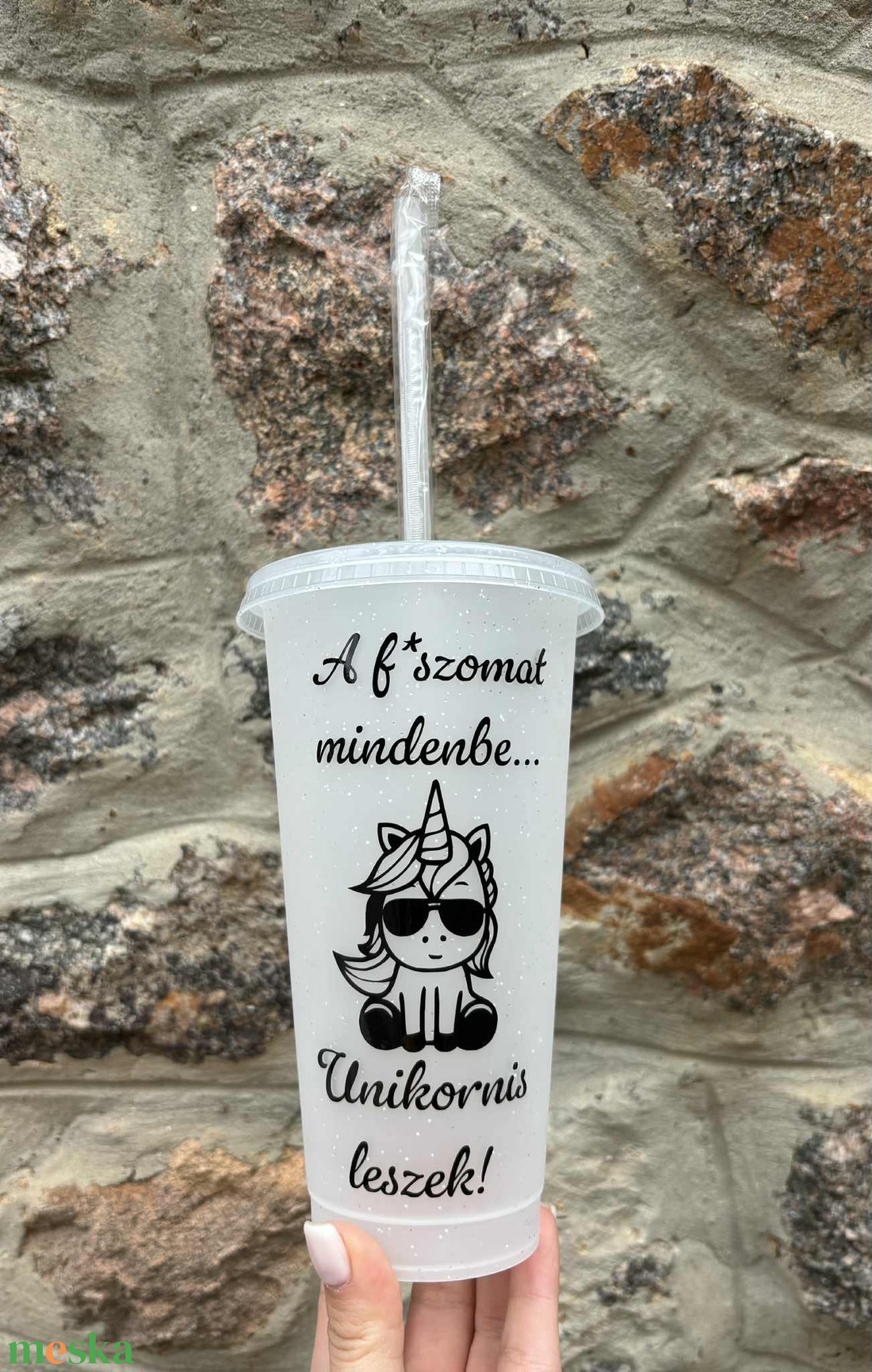 Vicces feliratú, Unikornis mintájú pohár tetővel és szívószállal - 710 ml - otthon & életmód - konyhafelszerelés, tálalás - tálalás - pohár - Meska.hu Vicces feliratú, Unikornis mintájú pohár tetővel és szívószállal - 710 ml - otthon & életmód - konyhafelszerelés, tálalás - tálalás - pohár - Meska.hu