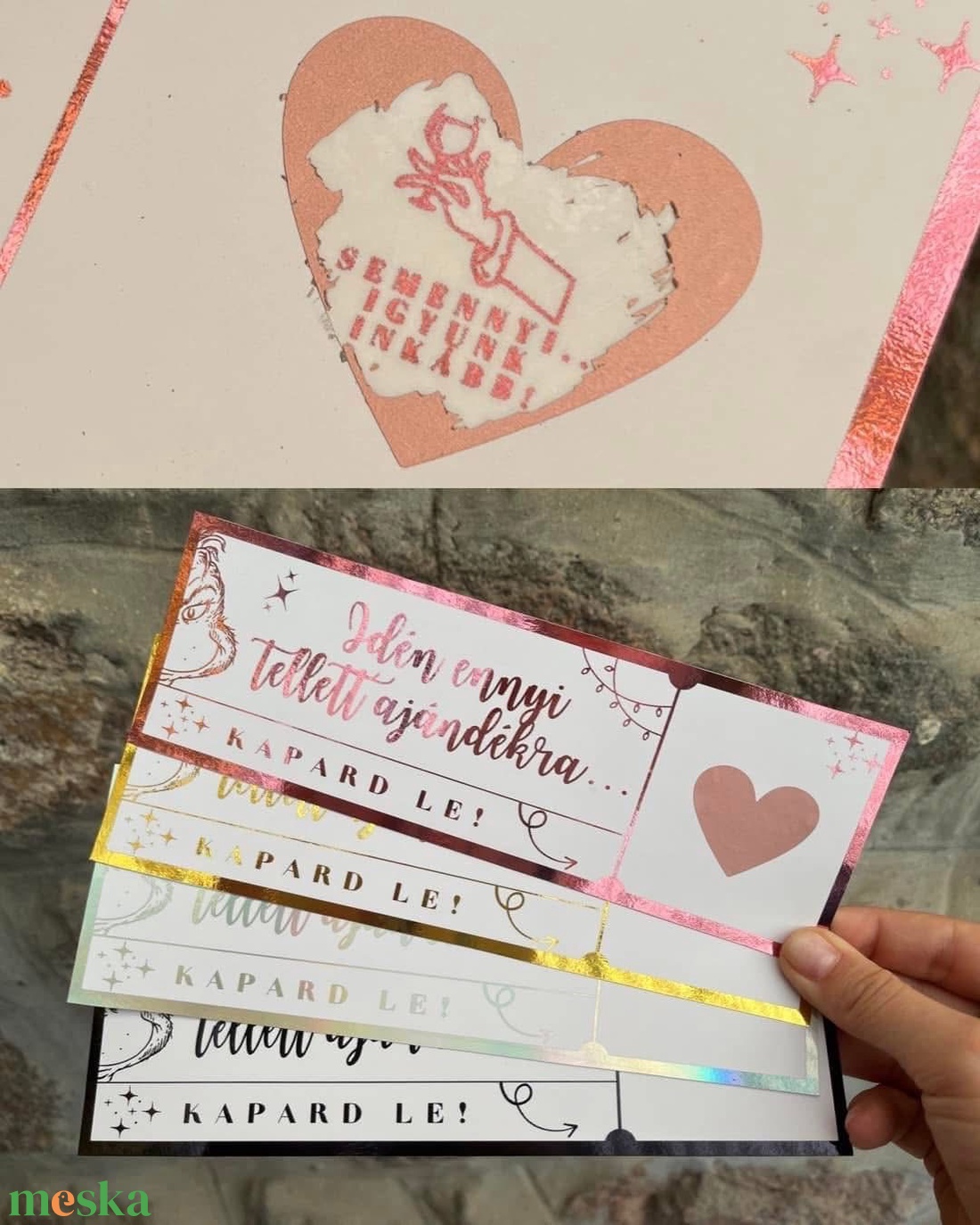 Kaparós Karácsonyi Meglepi  Grinch mintájú vicces sorsjegy - karácsony - karácsonyi ajándékozás - karácsonyi képeslap, üdvözlőlap, ajándékkísérő - Meska.hu