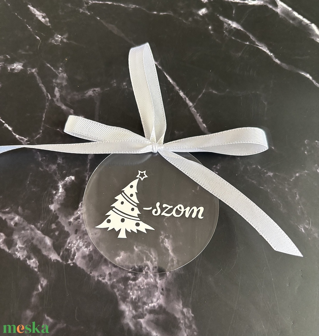 Vicces Akril Karácsonyfadísz - karácsony - karácsonyi lakásdekoráció - karácsonyfadíszek - Meska.hu