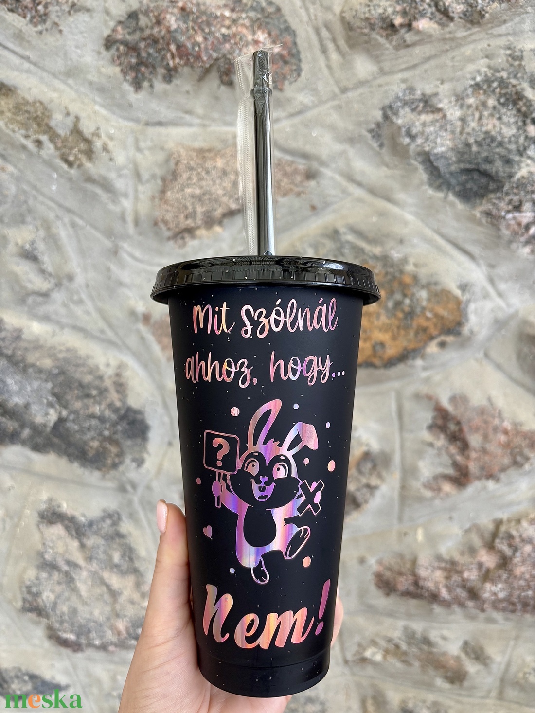 Mit szólnál ahhoz, hogy... NEM! � Humoros feliratu Pohár (710 ml) - otthon & életmód - konyhafelszerelés, tálalás - tálalás - pohár - Meska.hu