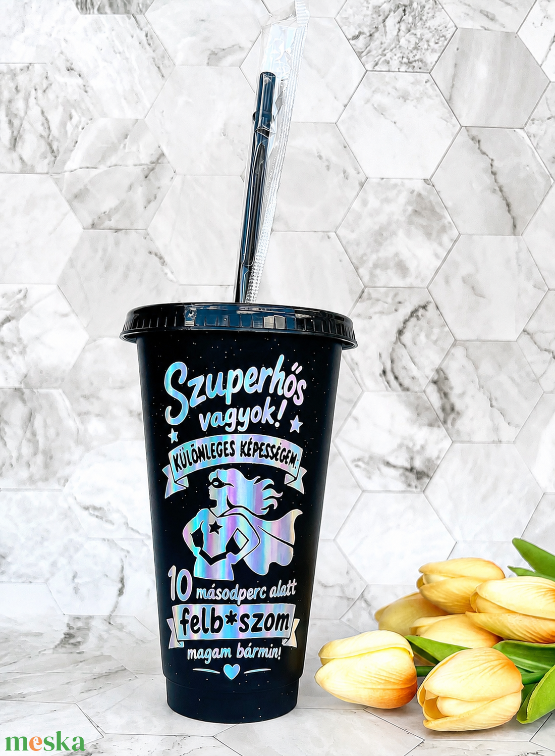 Vicces szuperhős mintás műanyag pohár 710 ml  - otthon & életmód - konyhafelszerelés, tálalás - tálalás - pohár - Meska.hu