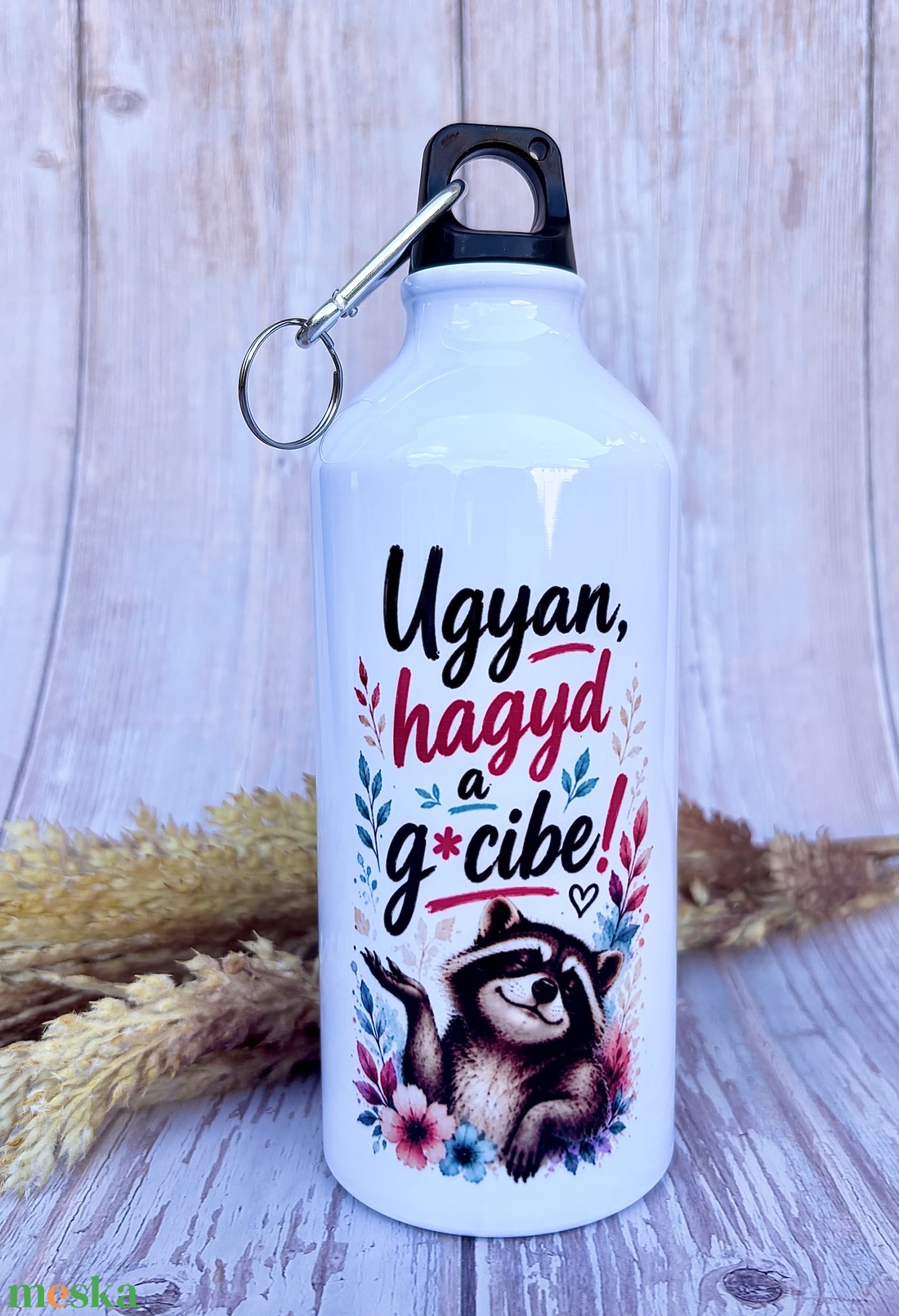 Vicces mosómedvés kulacs  � 600 ml - otthon & életmód - konyhafelszerelés, tálalás - italos kellékek - kulacsok - Meska.hu