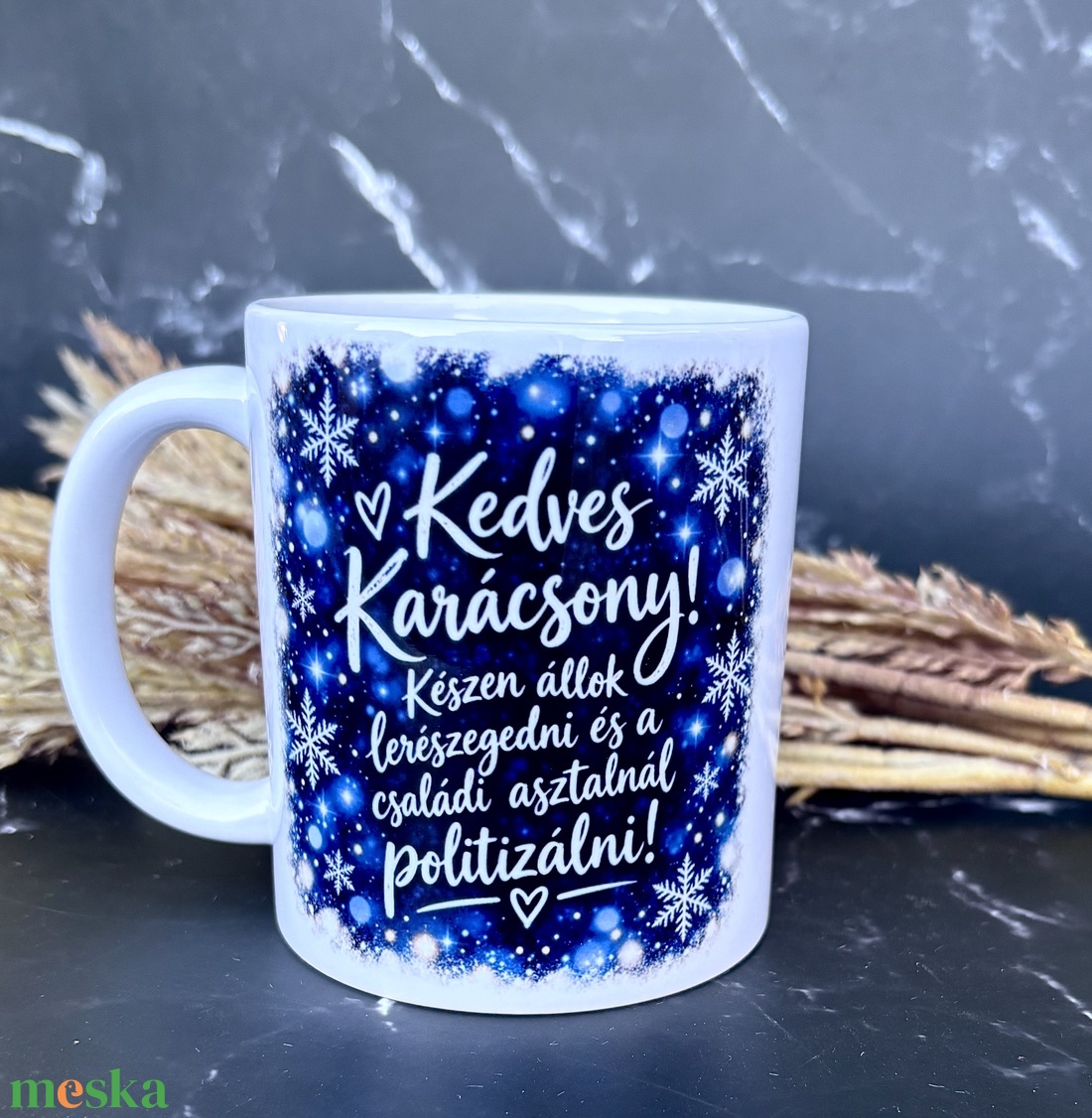 Vicces karácsonyi bögre � Kedves Karácsony! � Humor a családi ünnepekre - otthon & életmód - konyhafelszerelés, tálalás - tálalás - bögre & csésze - Meska.hu