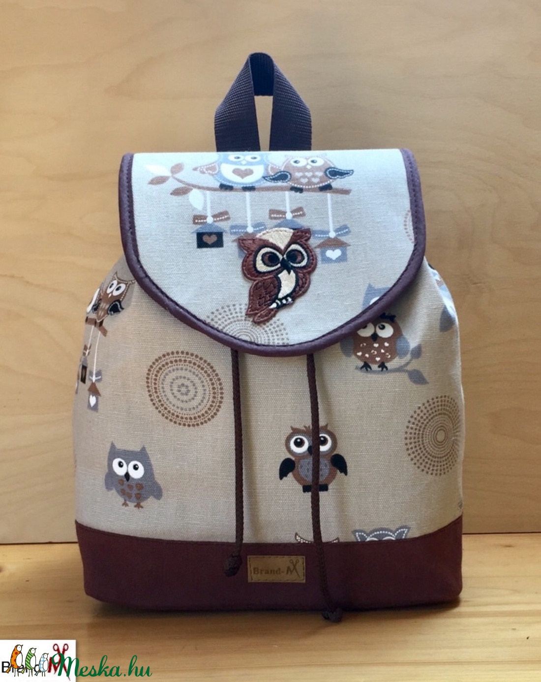 Baglyos női hátizsák -  - Meska.hu