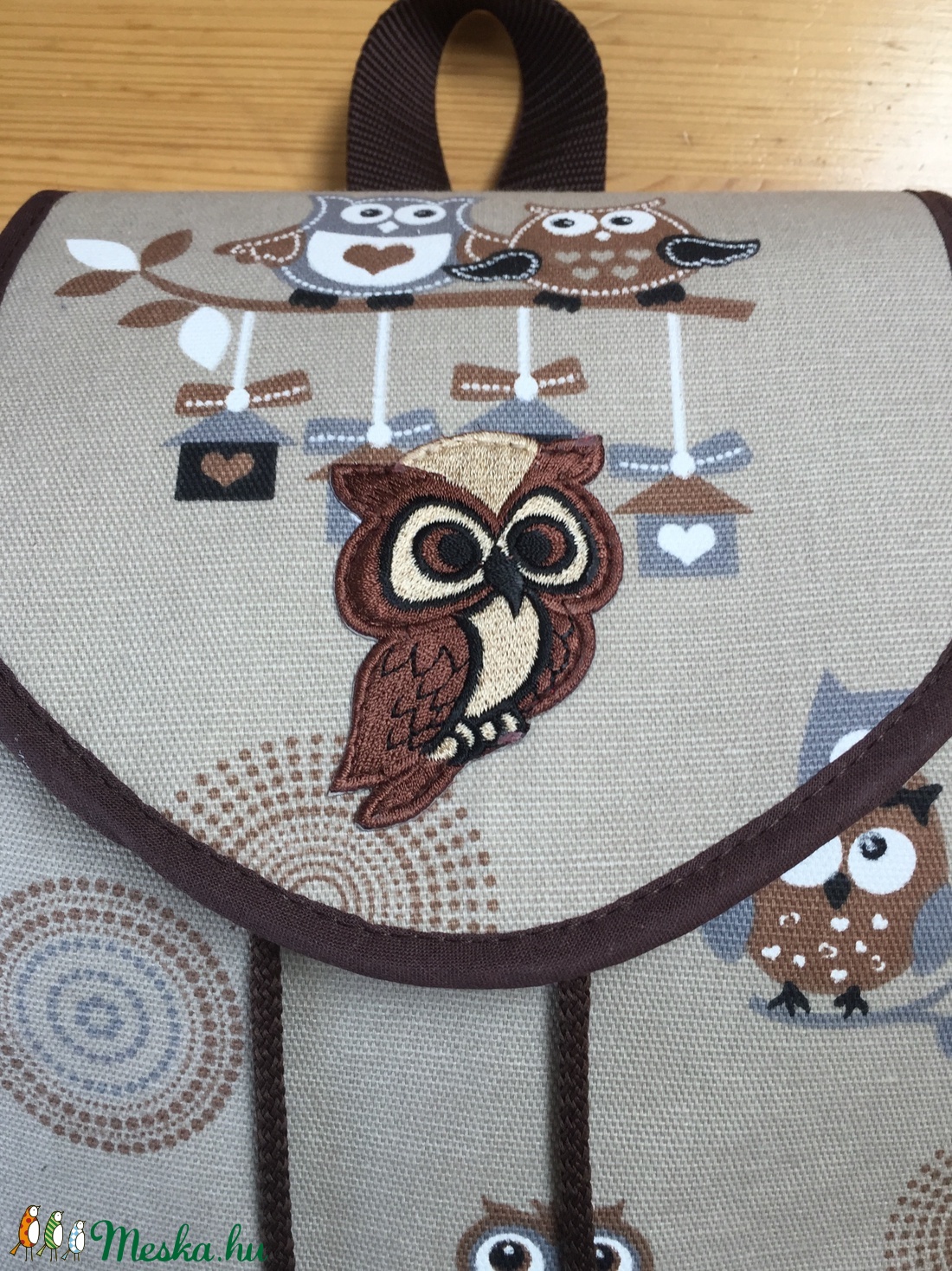 Baglyos női hátizsák -  - Meska.hu