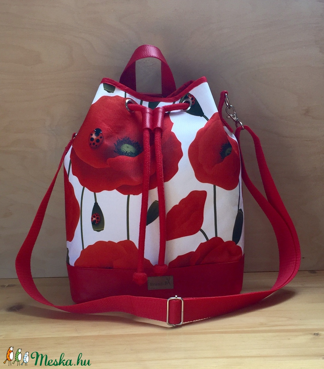 Pipacsos vízálló 3 az 1-ben női táska -  - Meska.hu