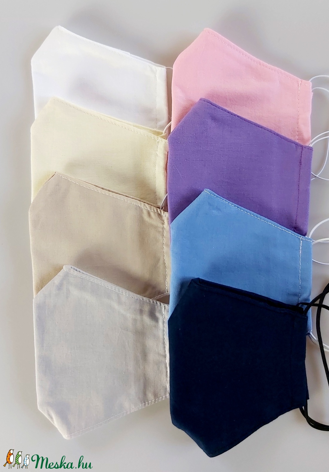 3 db-os középlila háromrétegű, szűrő behelyezésére alkalmas női textil arcmaszk csomag - - Meska.hu 3 db-os középlila háromrétegű, szűrő behelyezésére alkalmas női textil arcmaszk csomag - - Meska.hu