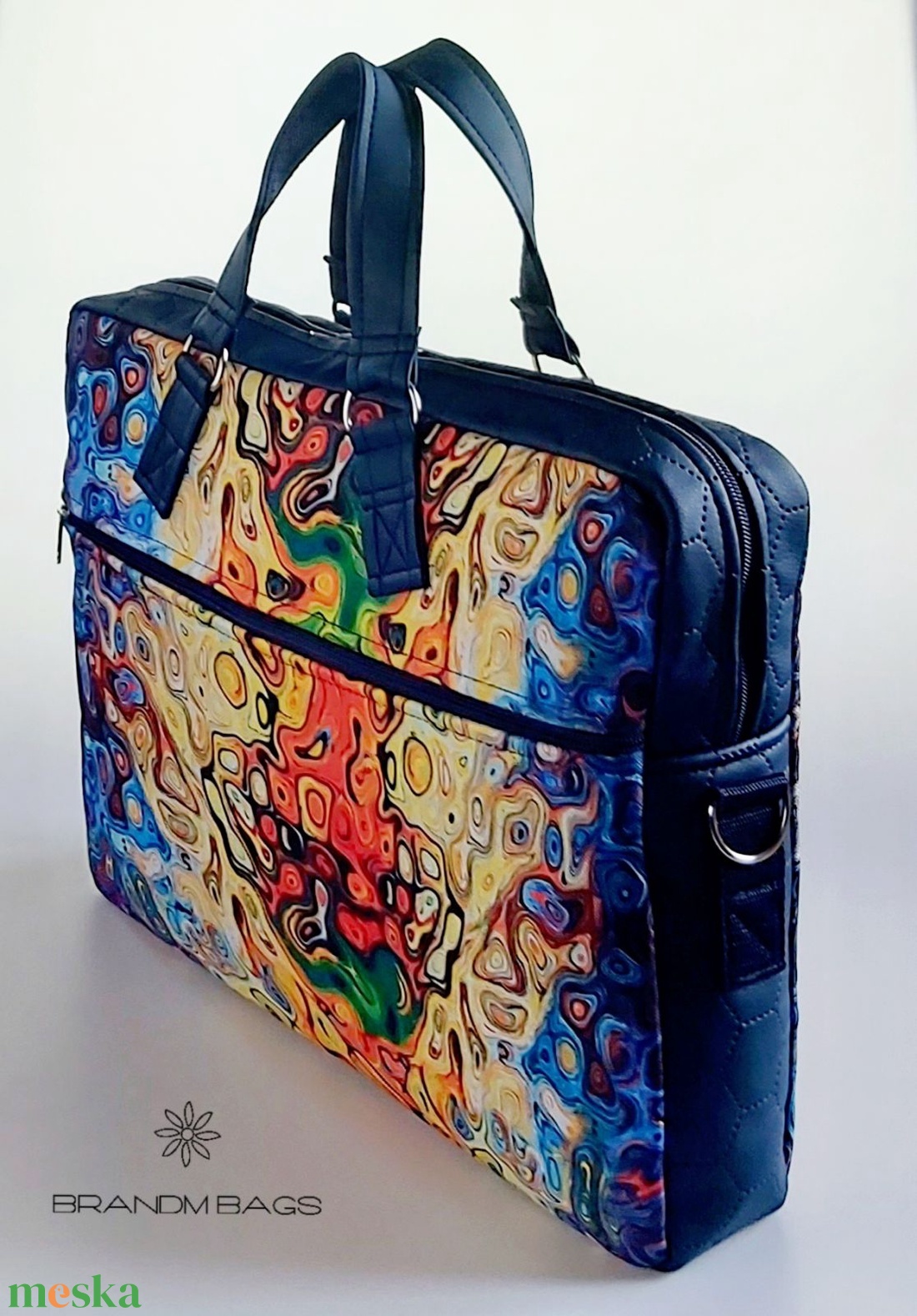 Vibráló színes vízálló �EDIT női laptop táska - táska & tok - laptoptáska, laptop hátizsák - Meska.hu