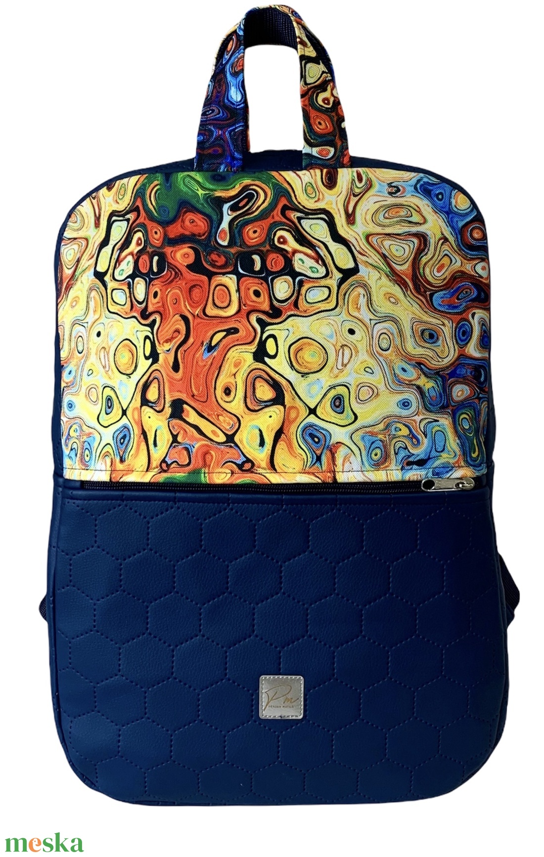 Vibráló színes SZOFI laptop hátizsák  - táska & tok - laptoptáska, laptop hátizsák - Meska.hu