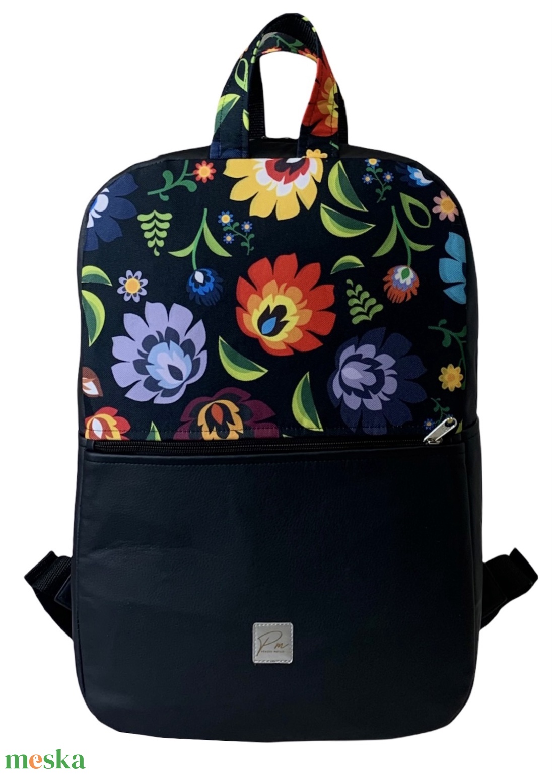 Színes virágos vízálló SZOFI laptop hátizsák  - táska & tok - laptoptáska, laptop hátizsák - Meska.hu