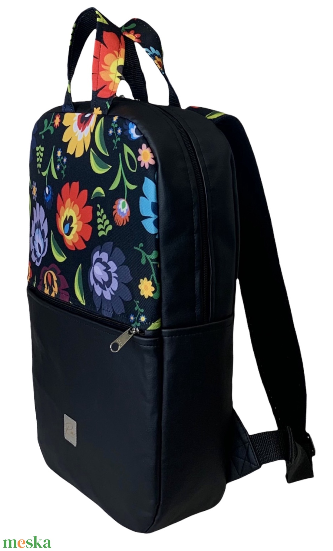 Színes virágos vízálló SZOFI laptop hátizsák  - táska & tok - laptoptáska, laptop hátizsák - Meska.hu