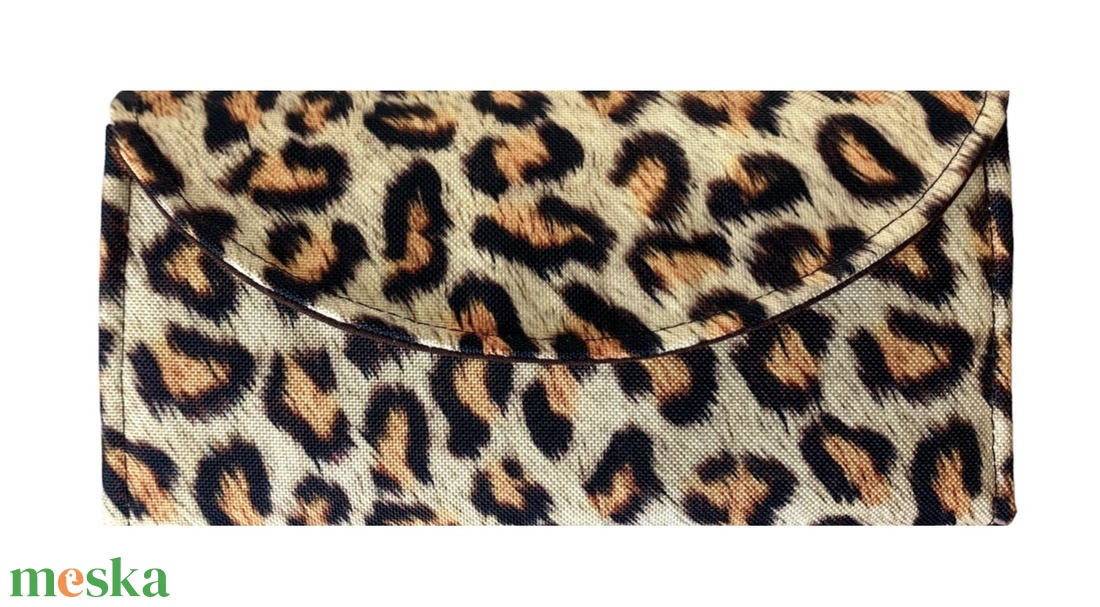 Leopárd mintás �KRISZTI kártyatartós női pénztárca - táska & tok - pénztárca & más tok - pénztárca - női pénztárca - Meska.hu