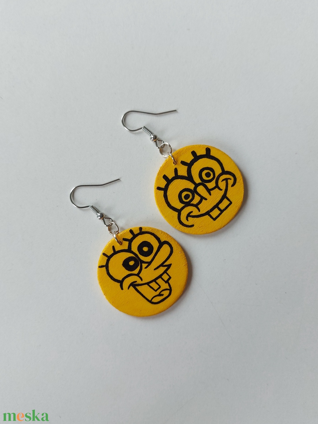 � Spongebob fülbevaló � - ékszer - fülbevaló - lógó fülbevaló - Meska.hu
