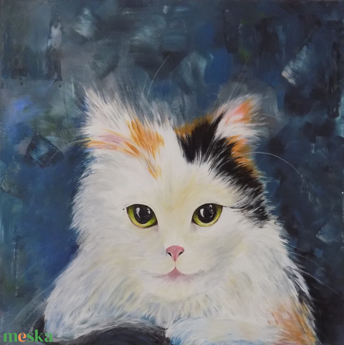 Akril Festmény - Macska - művészet - festmény - akril - Meska.hu