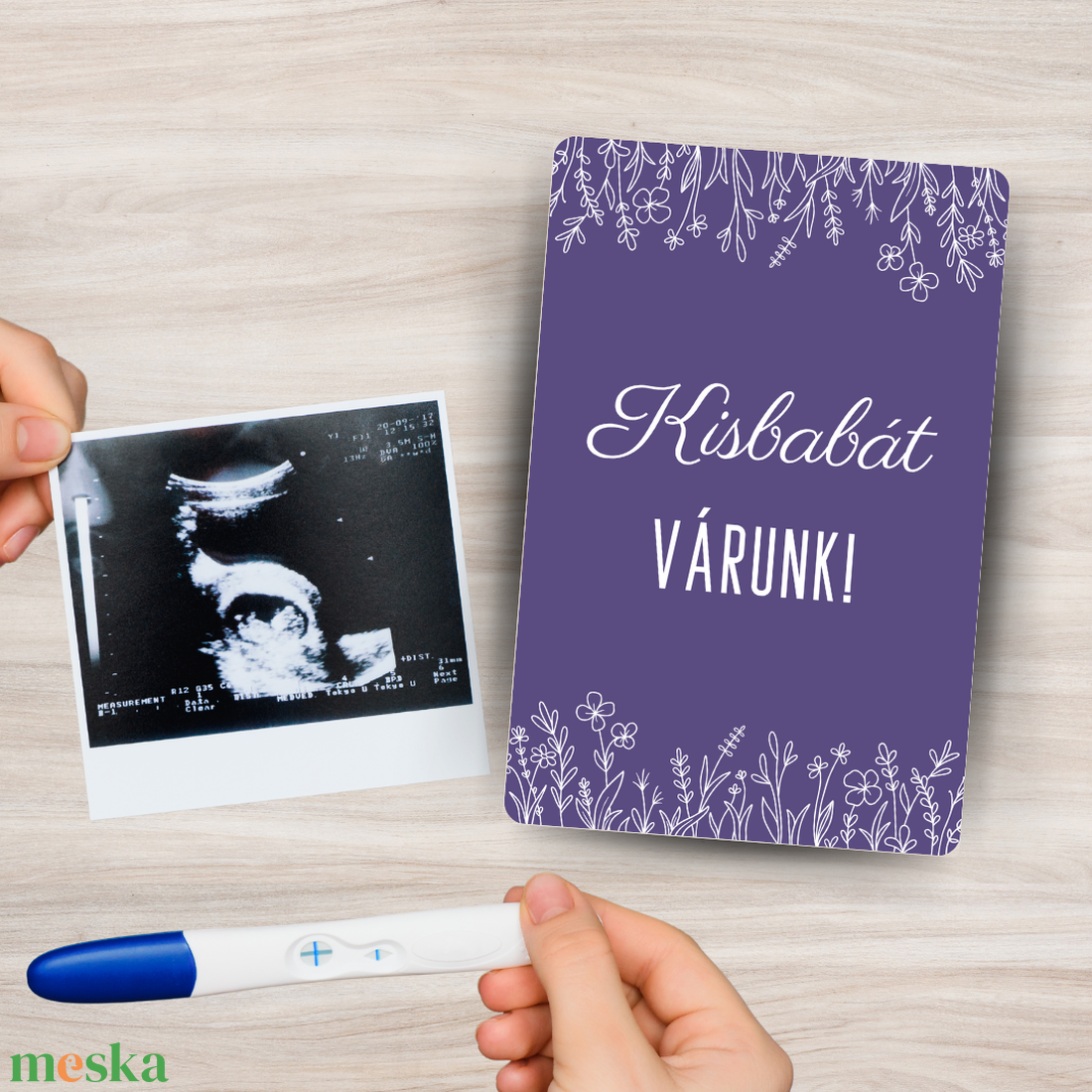  Lavender  - kismama mérföldkő kártyacsomag (kétoldalas) - művészet - grafika & illusztráció - digitális - Meska.hu